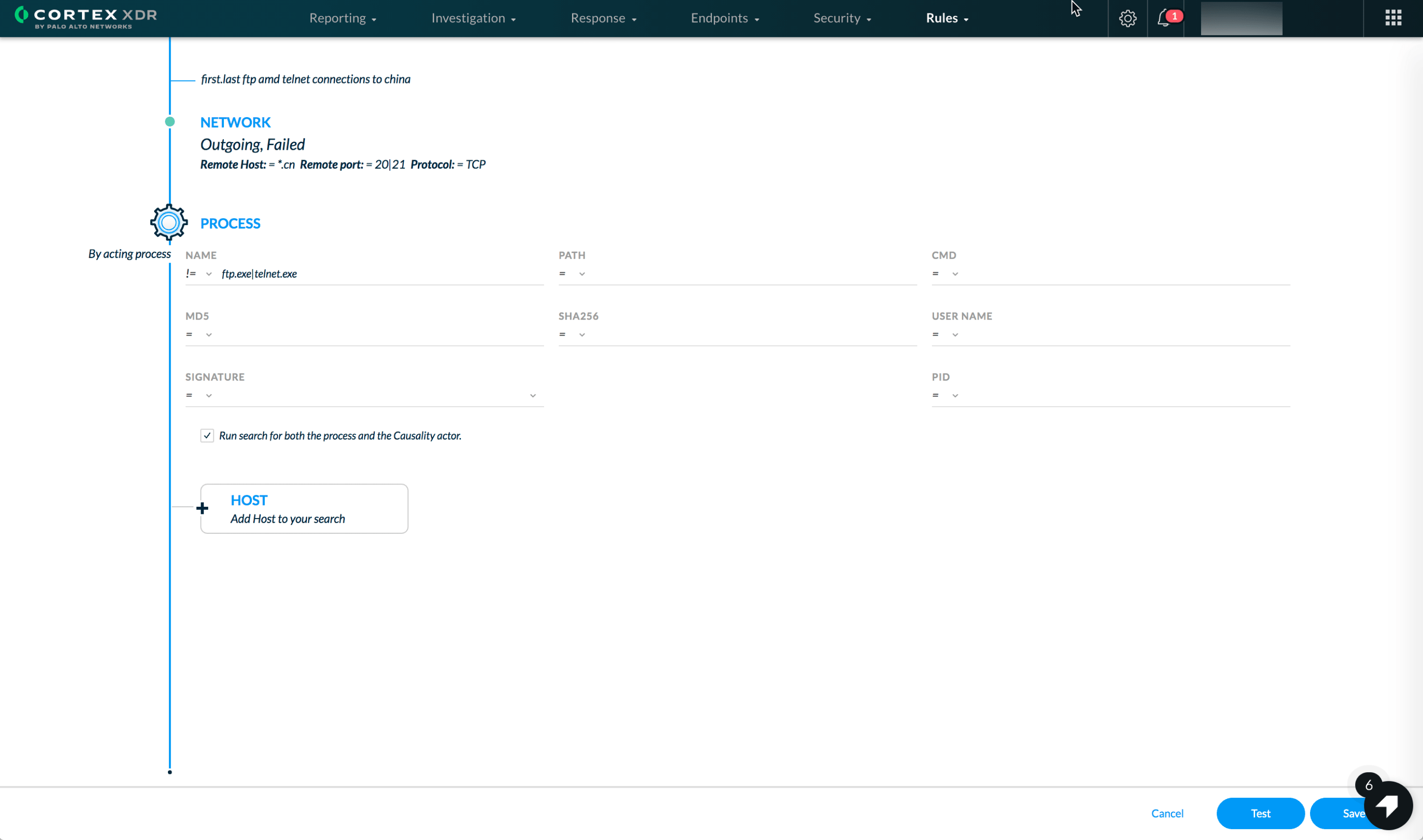 Creación de reglas personalizadas